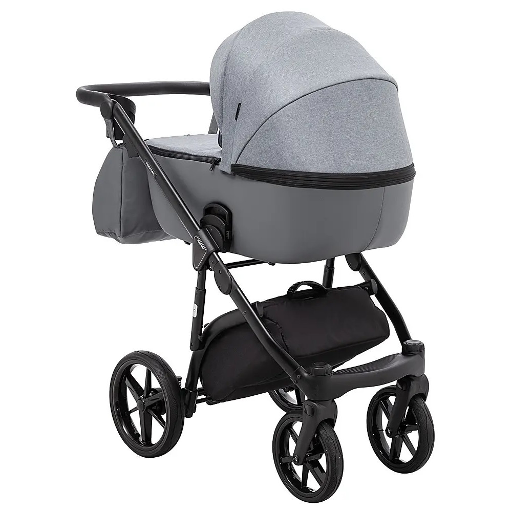 Adamex Nola - детская коляска 2 в 1, многофункциональная коляска для новорожденных • Graphite (PS-113)