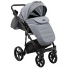 Adamex Nola - детская коляска 2 в 1, многофункциональная коляска для новорожденных • Graphite (PS-113)