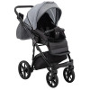 Adamex Nola - детская коляска 2 в 1, многофункциональная коляска для новорожденных • Graphite (PS-113)