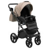 Adamex Nola Eco - дитяча коляска 2 в 1, багатофункціональний візочок для новонароджених • Dark Capuchino (SA-9)