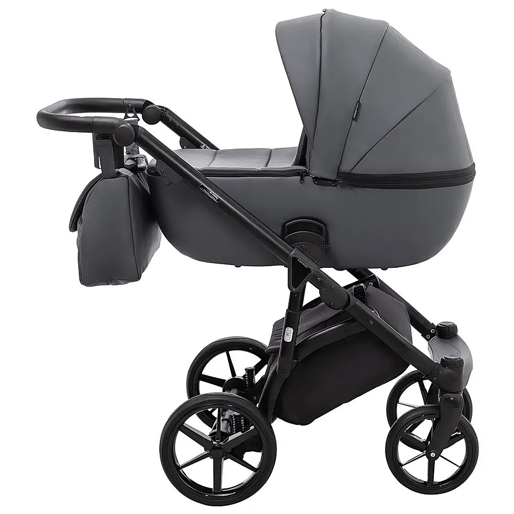 Adamex Nola Eco - детская коляска 2 в 1, многофункциональная коляска для новорожденных • Graphite (SA-5) Adamex Nola Eco - детская коляска 2 в 1, многофункциональная коляска для новорожденных • Graphite (SA-5)