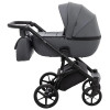 Adamex Nola Eco - детская коляска 2 в 1, многофункциональная коляска для новорожденных • Graphite (SA-5)