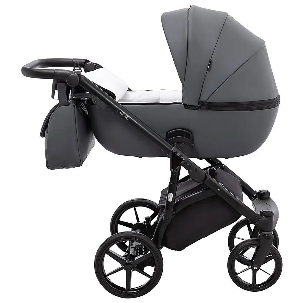 Adamex Nola Eco - детская коляска 2 в 1, многофункциональная коляска для новорожденных • Graphite (SA-5) Adamex Nola Eco - детская коляска 2 в 1, многофункциональная коляска для новорожденных • Graphite (SA-5)