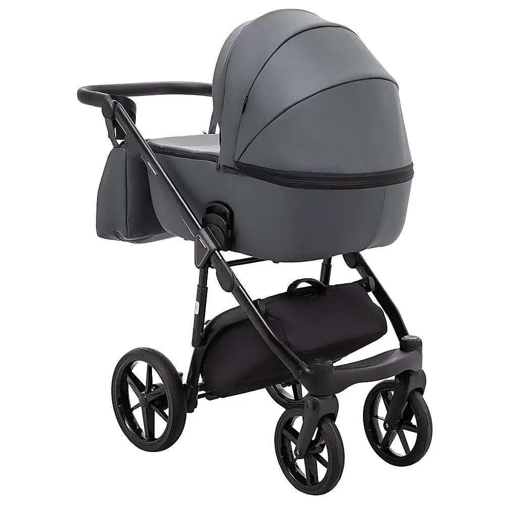 Adamex Nola Eco - детская коляска 2 в 1, многофункциональная коляска для новорожденных • Graphite (SA-5) Adamex Nola Eco - детская коляска 2 в 1, многофункциональная коляска для новорожденных • Graphite (SA-5)