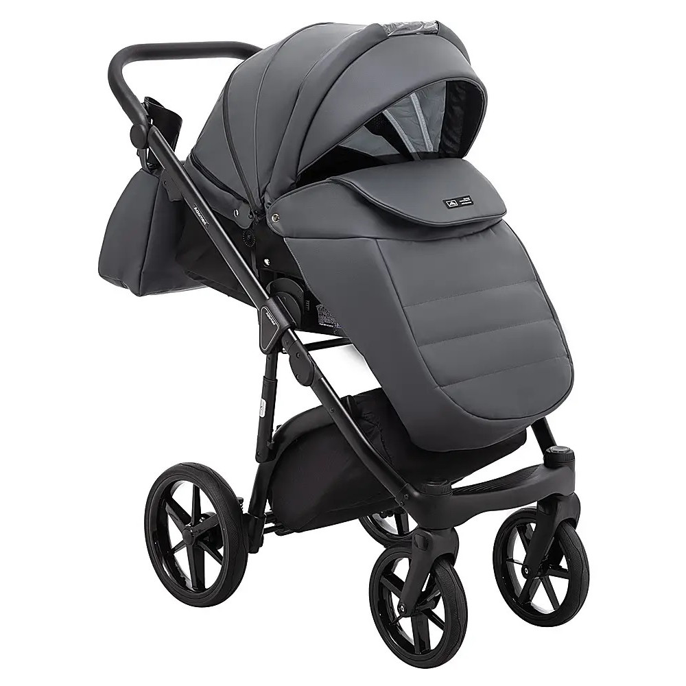 Adamex Nola Eco - детская коляска 2 в 1, многофункциональная коляска для новорожденных • Graphite (SA-5) Adamex Nola Eco - детская коляска 2 в 1, многофункциональная коляска для новорожденных • Graphite (SA-5)