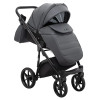 Adamex Nola Eco - детская коляска 2 в 1, многофункциональная коляска для новорожденных • Graphite (SA-5)