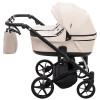 Adamex Leo Duo Eco - дитяча коляска для двійні, універсальна коляска 2 в 1 для двійні та погодок, незалежне регулювання прогулянкових блоків • Latte (SA-7)