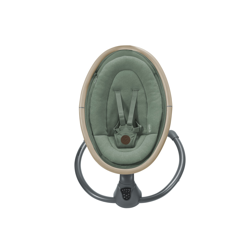 Maxi-Cosi Cassia SWG - лёгкое кресло-качалка для новорожденного, с автоматическим укачиванием и вращением на 360° • Beyond Green ECO
