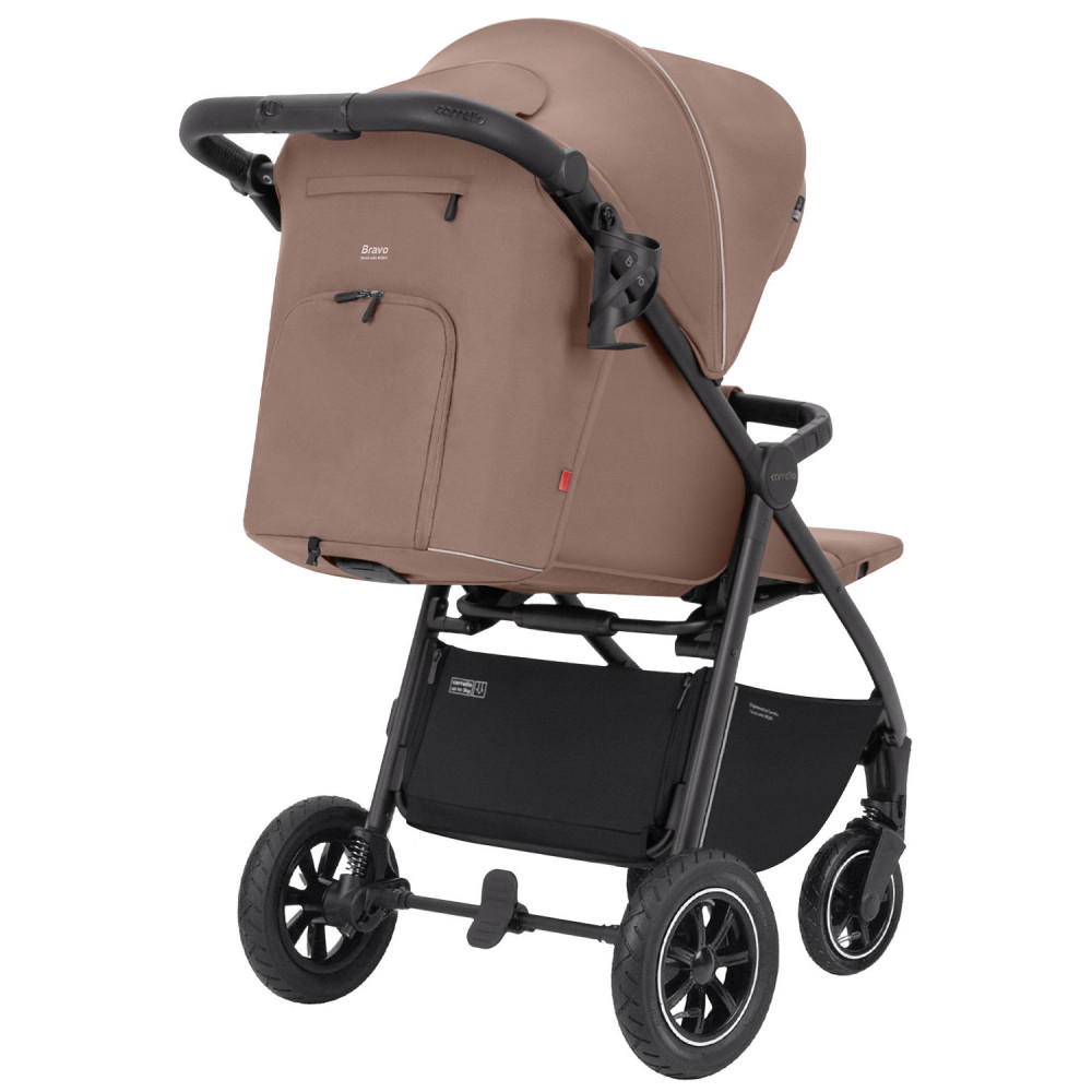 Carrello Bravo Air NF 2024 CRL-5512 - прогулочная коляска, всесезонная коляска с надувными резиновыми колесами • Royal Beige