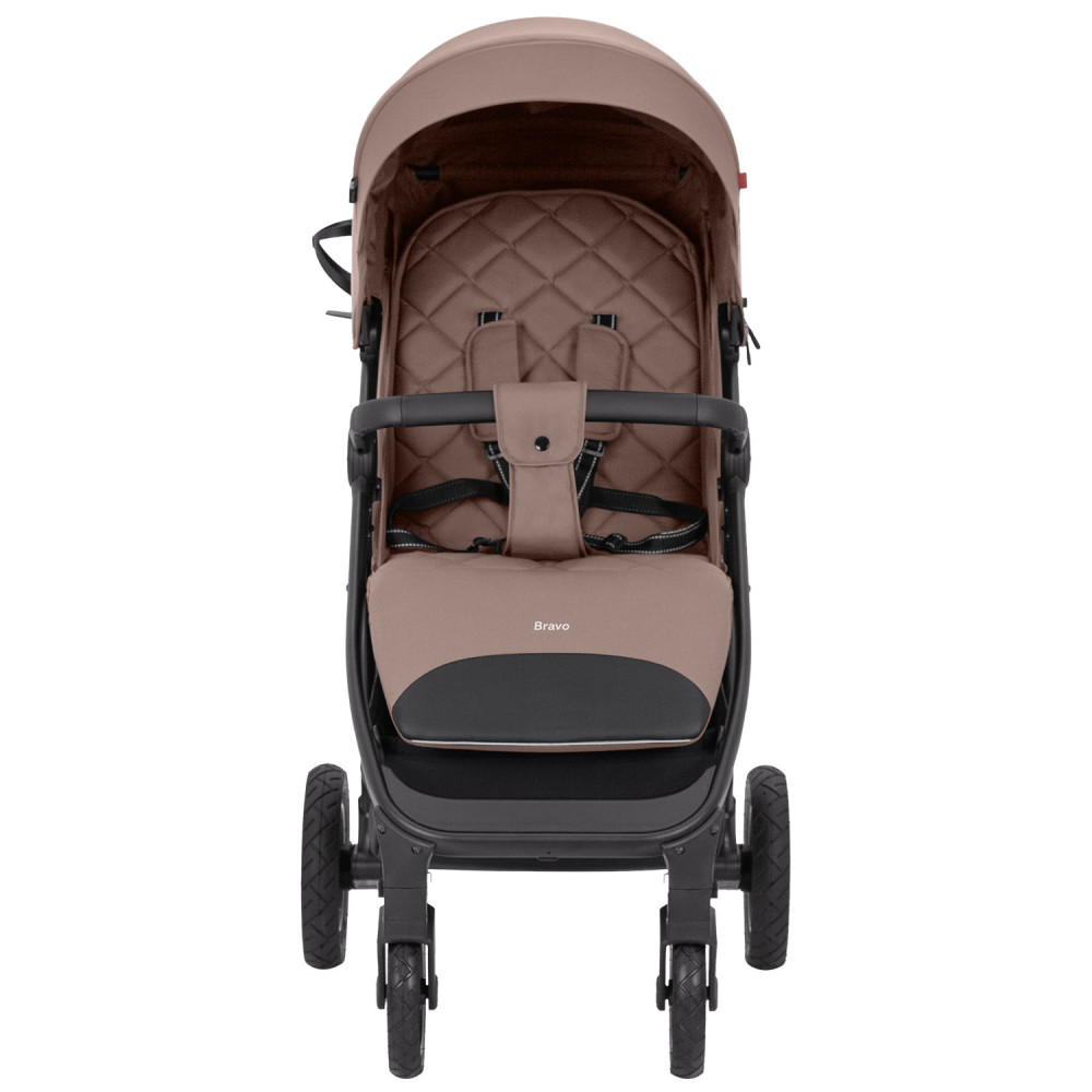 Carrello Bravo Air NF 2024 CRL-5512 - прогулочная коляска, всесезонная коляска с надувными резиновыми колесами • Royal Beige