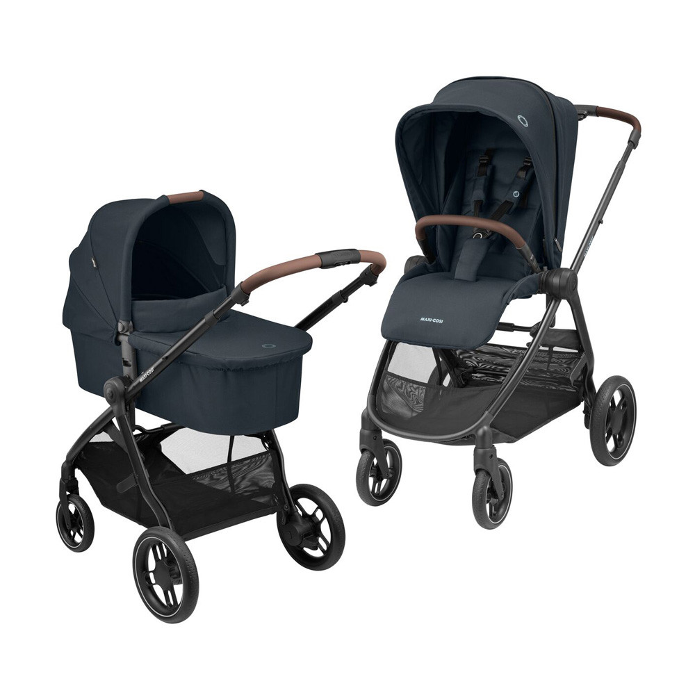 Maxi-Cosi Street Plus - универсальная коляска 2 в 1 с большими колёсами и возможностью реверсивного направления движения • Essential Graphite