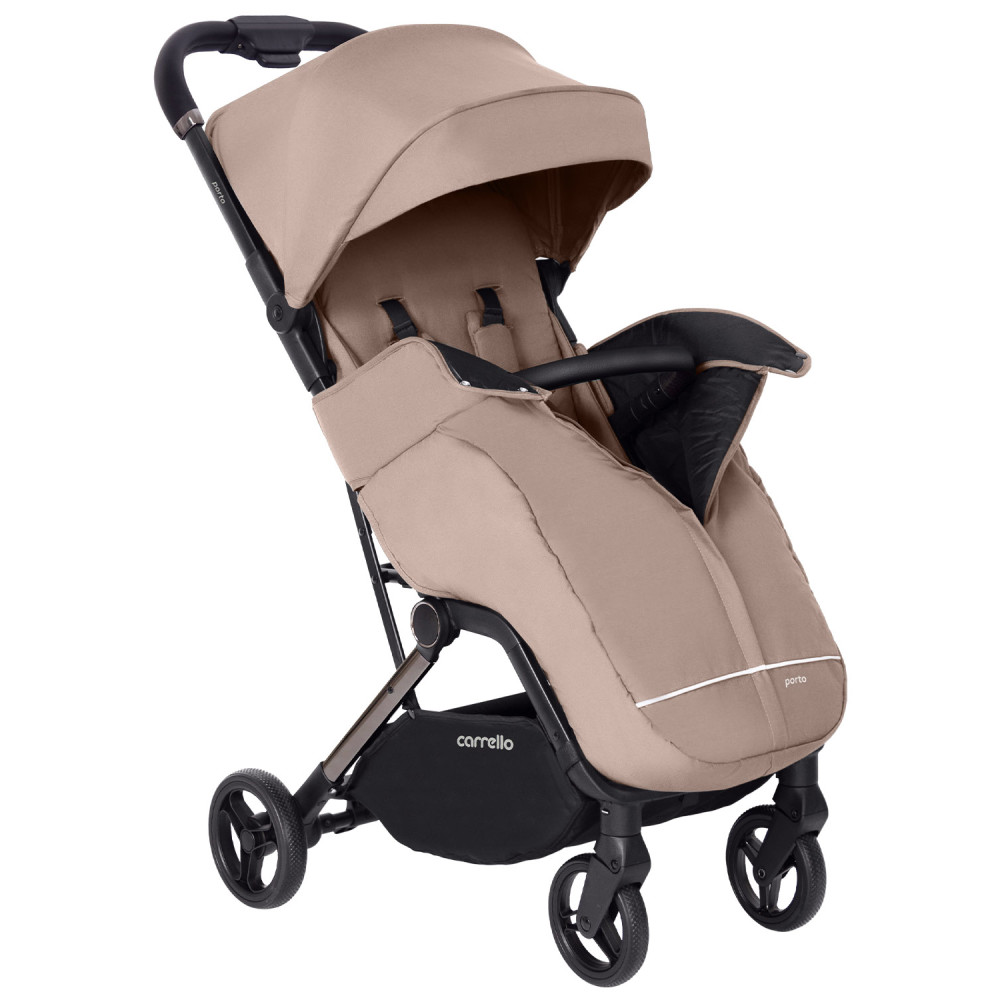 Carrello Porto CRL-5522 - прогулочная коляска, легкая коляска для прогулок, автоматическое компактное складывание, лаконичный дизайн • Gentle Beige