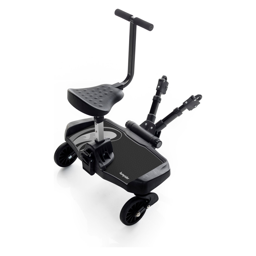 Bumprider Ride-On Board +Sit - подножка для второго ребенка с сиденьем • Grey