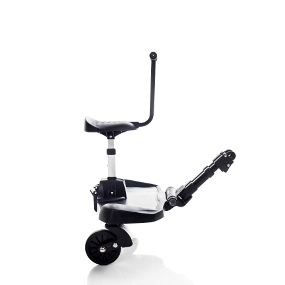 Bumprider Ride-On Board +Sit - подножка для второго ребенка с сиденьем • Grey