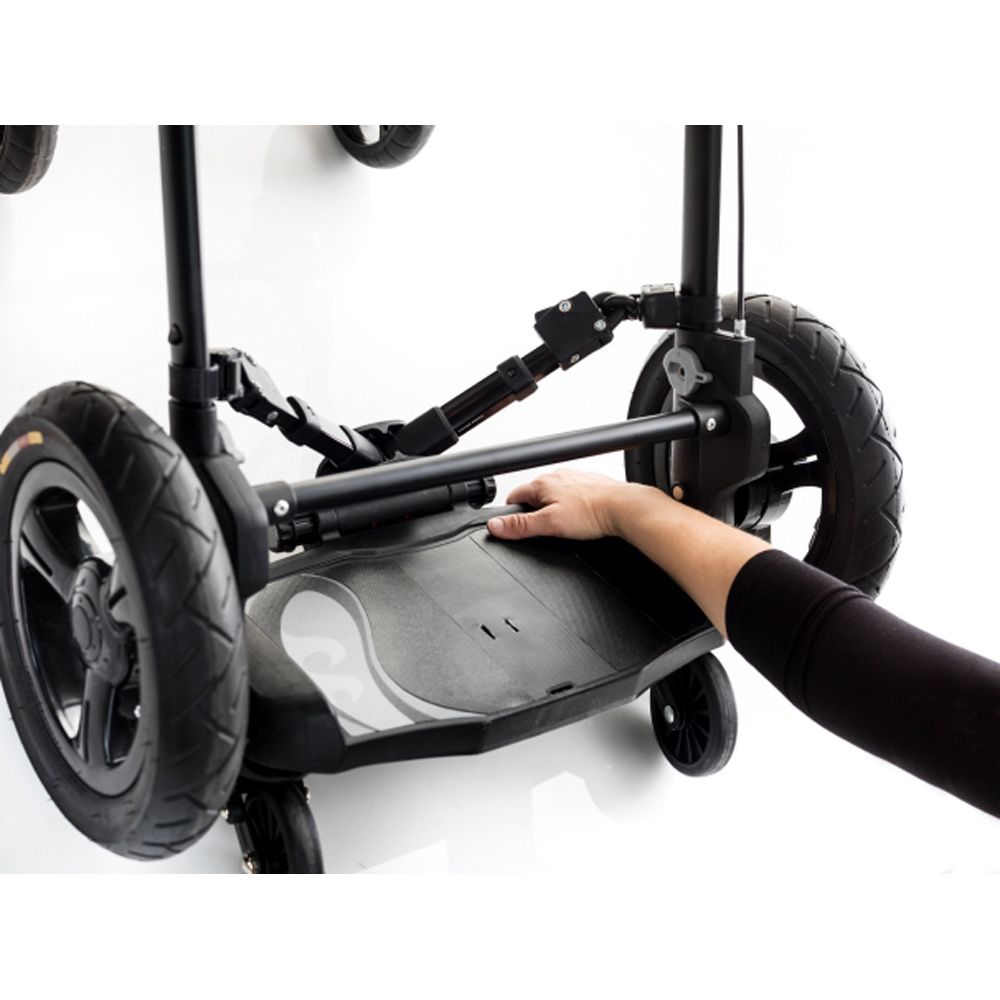 Bumprider Ride-On Board +Sit - подножка для второго ребенка с сиденьем • Grey
