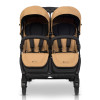 Euro-Cart Doblo - прогулянкова коляска для двійні, дитяча коляска для двійні та погодок, незалежне регулювання прогулянкових блоків • Camel