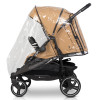 Euro-Cart Doblo - прогулянкова коляска для двійні, дитяча коляска для двійні та погодок, незалежне регулювання прогулянкових блоків • Camel