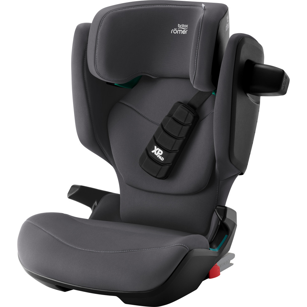 Britax Romer Kidfix Pro - автокресло для детей (от 3.5 до 12 лет / 100 - 150 см), накладка на ремень, дополнительная боковая защита • Classic Midnight Grey