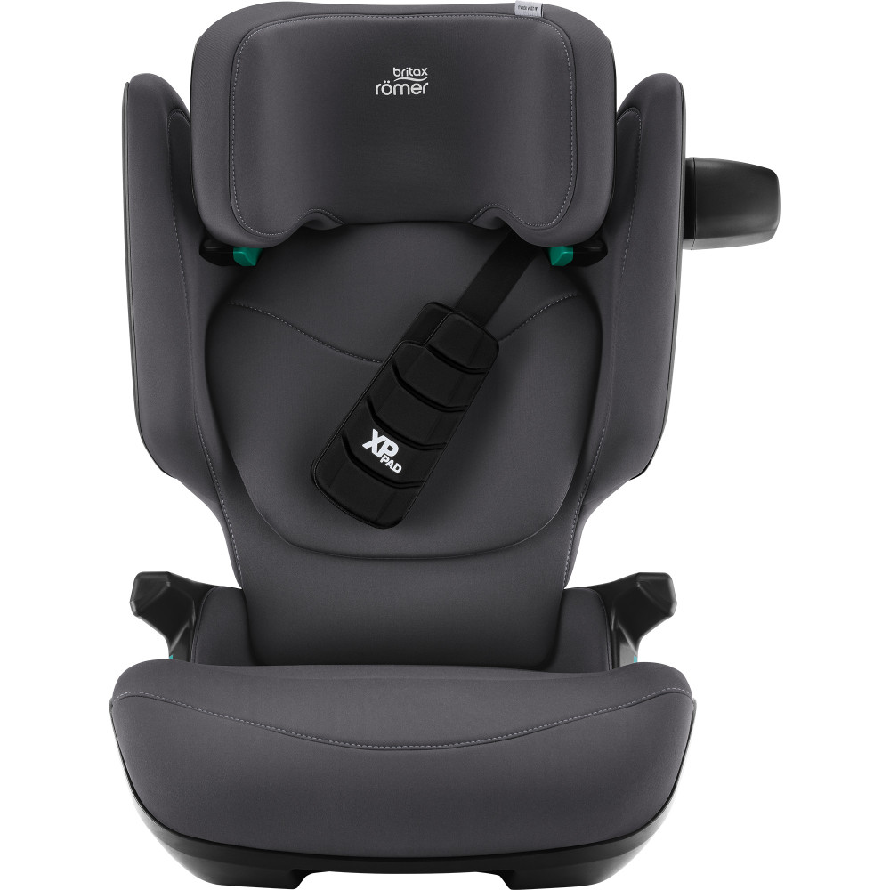 Britax Romer Kidfix Pro - автокресло для детей (от 3.5 до 12 лет / 100 - 150 см), накладка на ремень, дополнительная боковая защита • Classic Midnight Grey