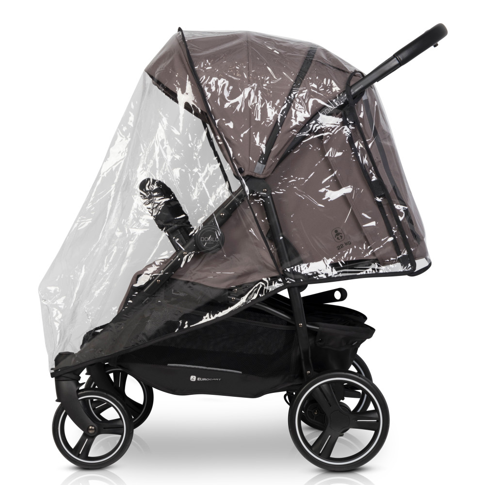 Euro-Cart Doblo - прогулянкова коляска для двійні, дитяча коляска для двійні та погодок, незалежне регулювання прогулянкових блоків • Taupe Euro-Cart Doblo - прогулянкова коляска для двійні, дитяча коляска для двійні та погодок, незалежне регулювання прогулянкових блоків • Taupe