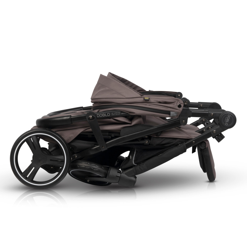 Euro-Cart Doblo - прогулянкова коляска для двійні, дитяча коляска для двійні та погодок, незалежне регулювання прогулянкових блоків • Taupe Euro-Cart Doblo - прогулянкова коляска для двійні, дитяча коляска для двійні та погодок, незалежне регулювання прогулянкових блоків • Taupe