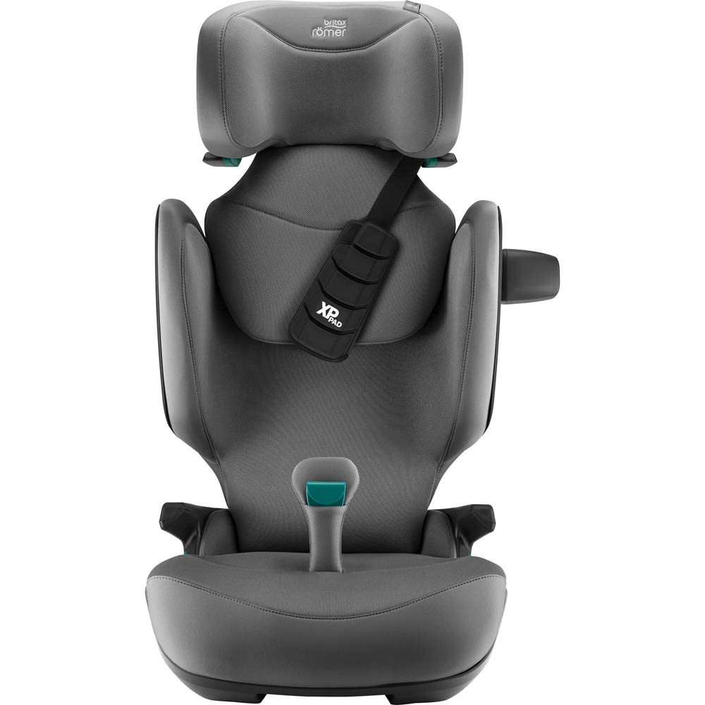 Britax Romer Kidfix Pro - автокресло для детей (от 3.5 до 12 лет / 100 - 150 см), накладка на ремень, дополнительная боковая защита, система SecureGuard • Style Mineral Grey