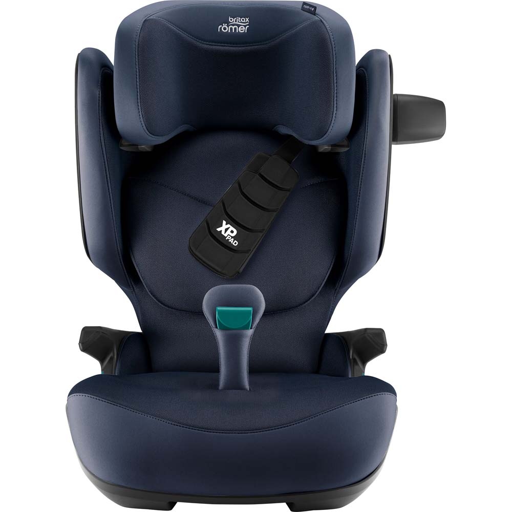 Britax Romer Kidfix Pro - автокрісло для дітей (від 3.5 до 12 років / 100 - 150 см), накладка на ремінь, додатковий бічний захист, система SecureGuard • Style Night Blue