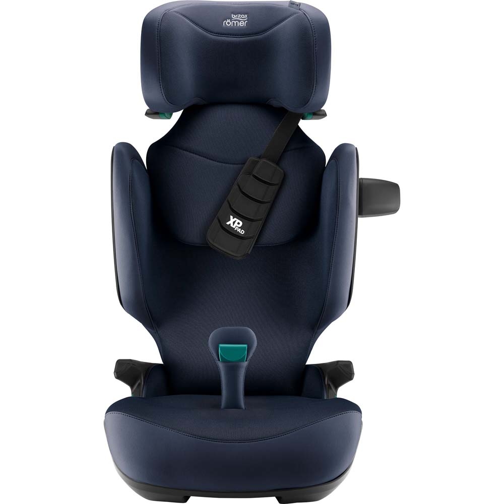 Britax Romer Kidfix Pro - автокрісло для дітей (від 3.5 до 12 років / 100 - 150 см), накладка на ремінь, додатковий бічний захист, система SecureGuard • Style Night Blue