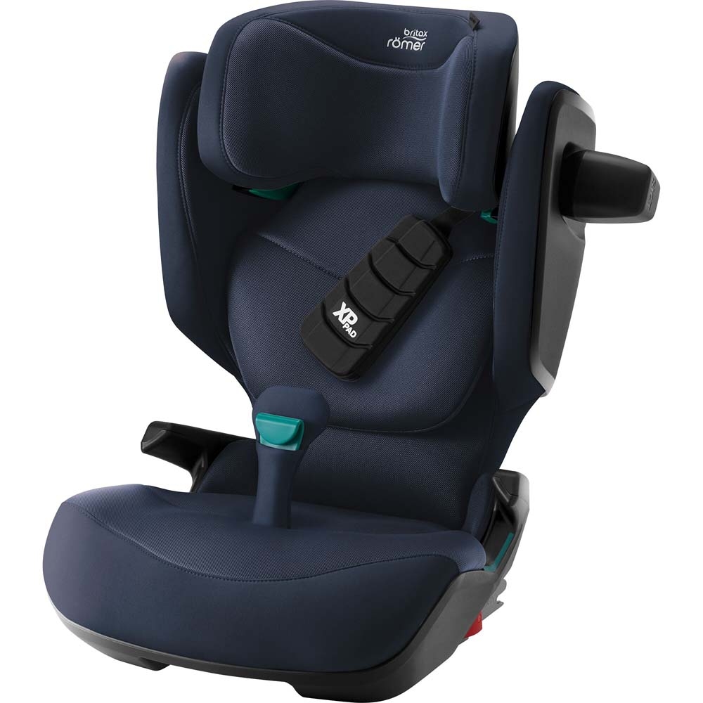 Britax Romer Kidfix Pro - автокрісло для дітей (від 3.5 до 12 років / 100 - 150 см), накладка на ремінь, додатковий бічний захист, система SecureGuard • Style Night Blue
