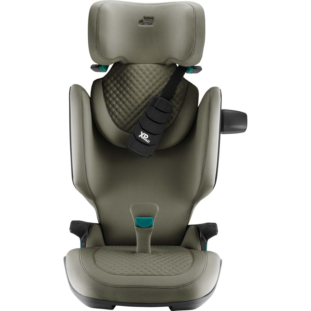 Britax Romer Kidfix Pro - автокресло для детей (от 3.5 до 12 лет / 100 - 150 см), накладка на ремень, дополнительная боковая защита, система SecureGuard • LUX Urban Olive