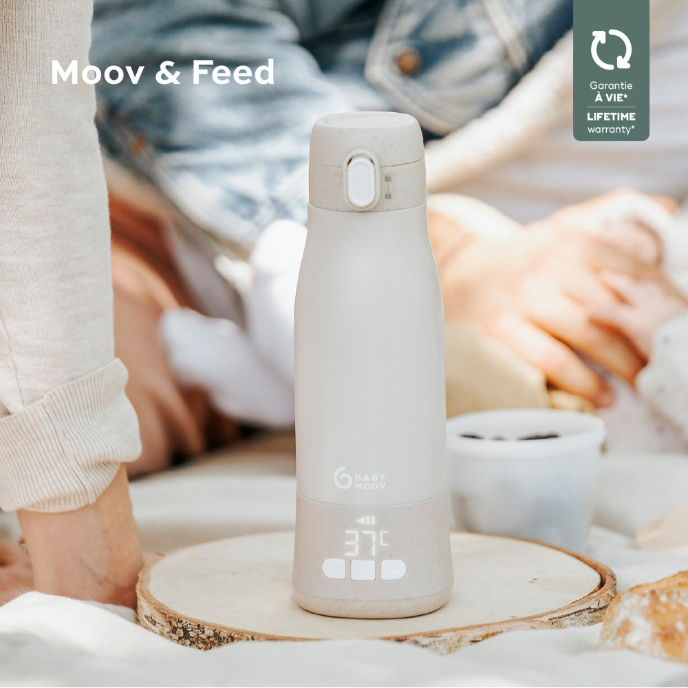 Термос с подогревом для детской смеси Babymoov Moov & Feed (безпроводной), бежевый Термос с подогревом для детской смеси Babymoov Moov & Feed (безпроводной), бежевый