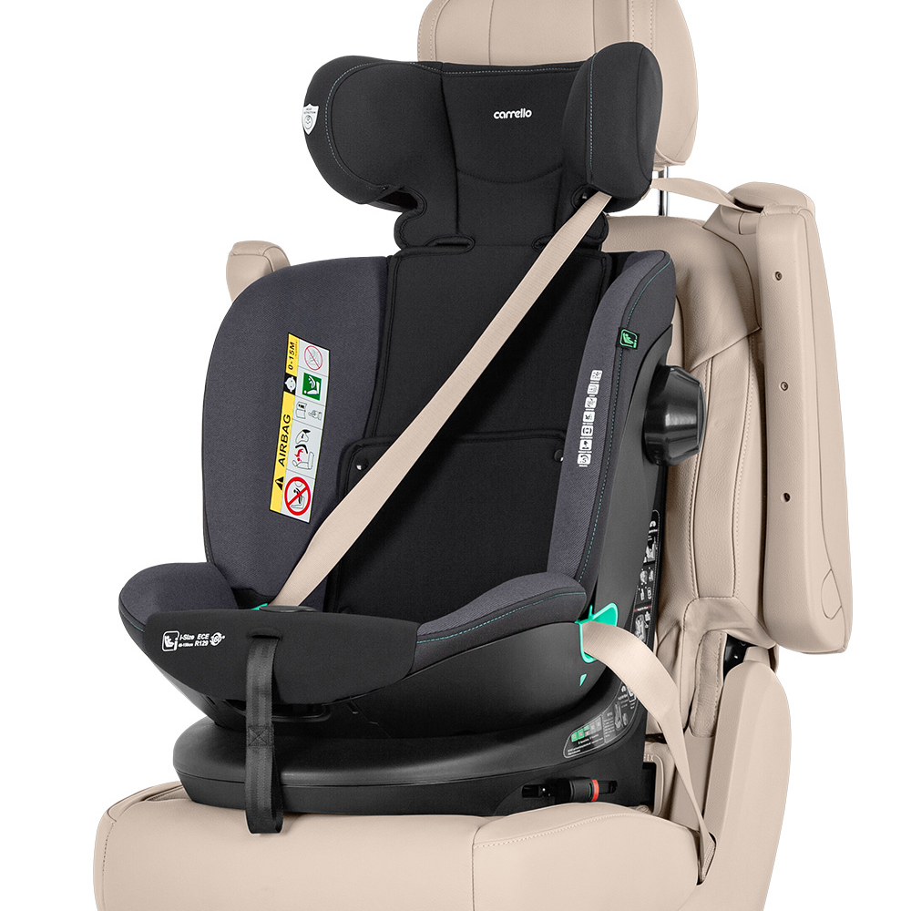 Carrello Sirius CRL-8808 - детское автокресло (0 – 12 лет / 40 - 150 см) с функцией поворота 360 по ходу и против направления движения, крепление Isofix и Top Tether • Sky Grey