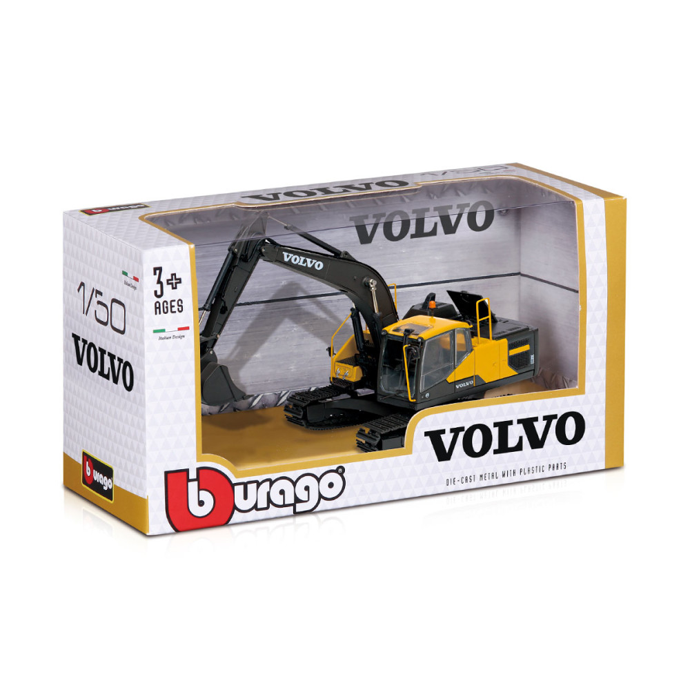 Автомодель Bburago Екскаватор Volvo EC220E (18-32086)