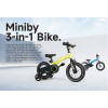 Qplay Miniby 3в1/14" - детский велосипед-беговел 3 в 1 • Green