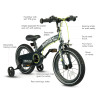 Qplay Miniby 3в1/14" - детский велосипед-беговел 3 в 1 • Green