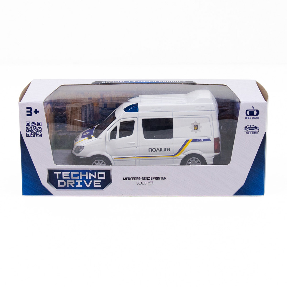 Автомодель TechnoDrive Mercedes-Benz Sprinter Поліція (250294)