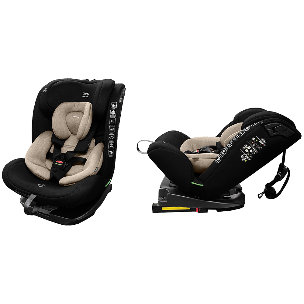 Carrello Unity CRL-17010 - дитяче автокрісло (від 40 - 150 см) з функцією повороту на 360°, кріплення Isofix та Top Tether • Harmony Beige