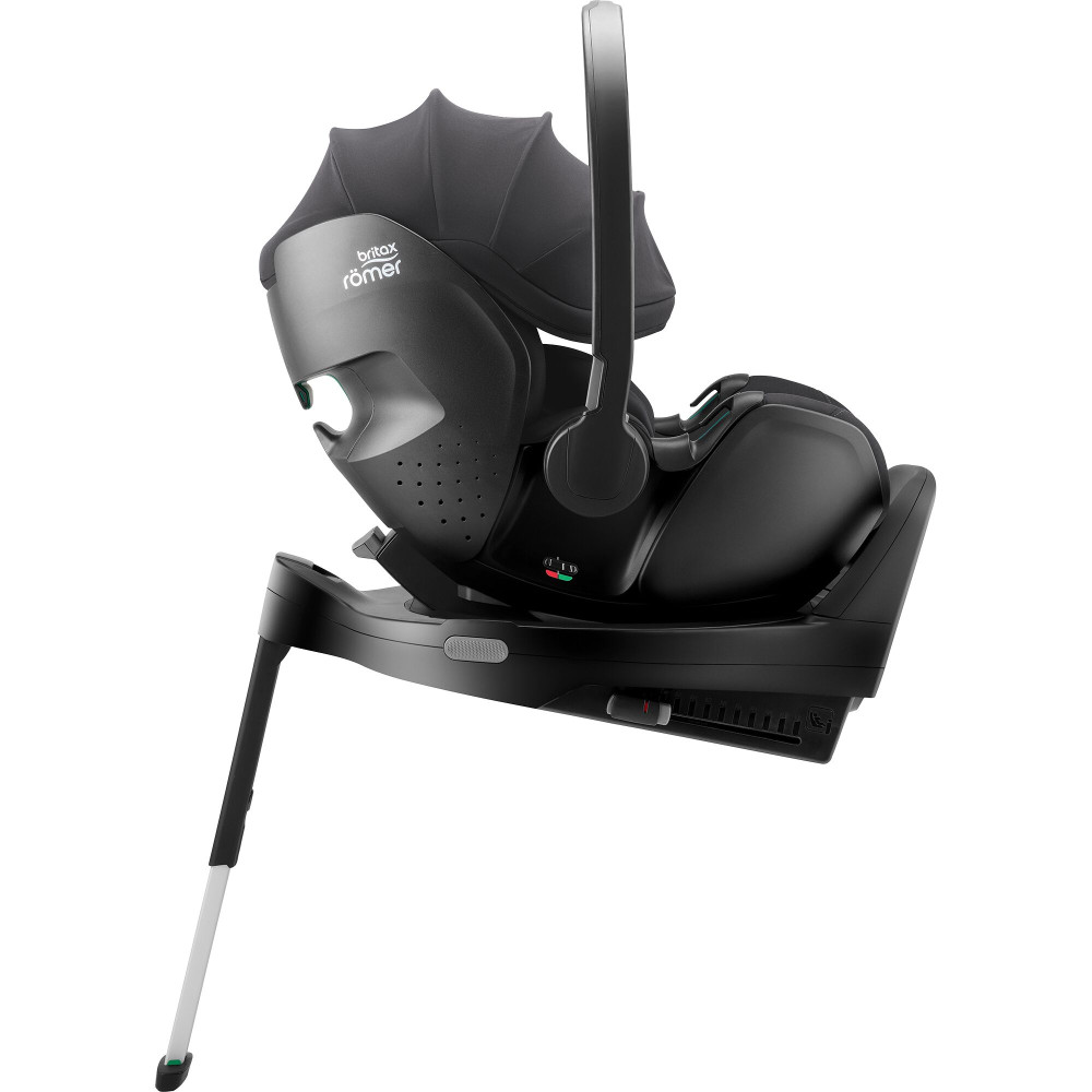 Britax Romer Baby-Safe Pro - автокресло для новорожденного, легкое, раскладывается до лежачего положения (от рождения до 15 месяцев / 40 - 85 см) с поворотной базой ISOFIX Vario Base 5Z • Classic Deep Grey