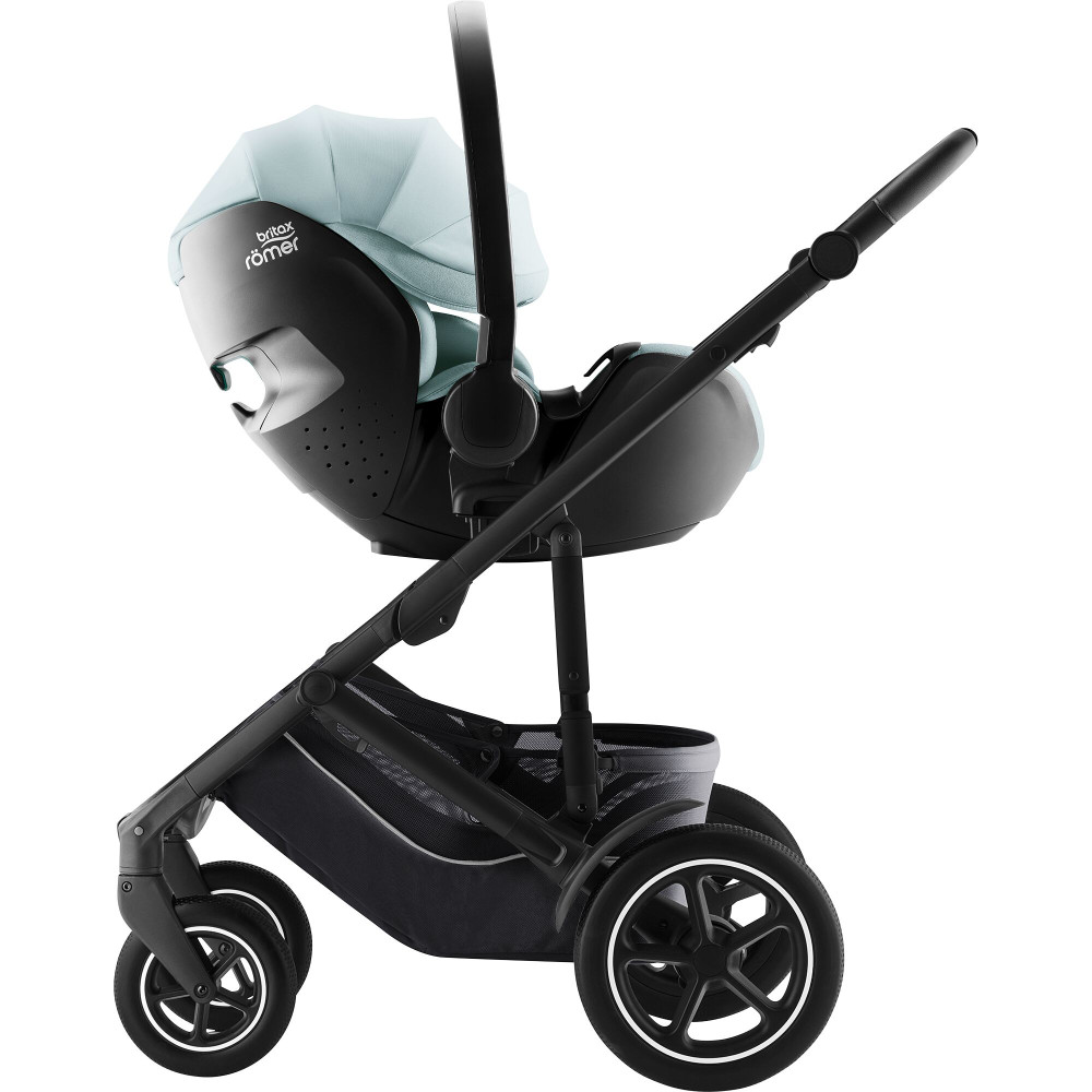 Britax Romer Baby-Safe Pro - автокрісло для немовля, легке, розкладається до лежачого положення (від народження до 15 місяців / 40 - 85 см) з поворотною базою ISOFIX Vario Base 5Z • Style Harbor Blue