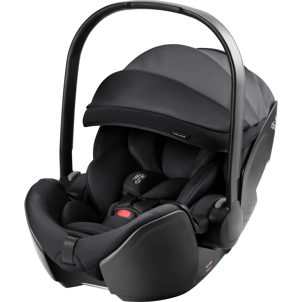 Britax Romer Baby-Safe Pro - автокресло для новорожденного, легкое, раскладывается до лежачего положения (от рождения до 15 месяцев / 40 - 85 см) с поворотной базой ISOFIX Vario Base 5Z • Style Carbot Black