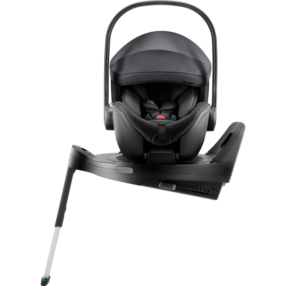 Britax Romer Baby-Safe Pro - автокресло для новорожденного, легкое, раскладывается до лежачего положения (от рождения до 15 месяцев / 40 - 85 см) с поворотной базой ISOFIX Vario Base 5Z • Style Carbot Black