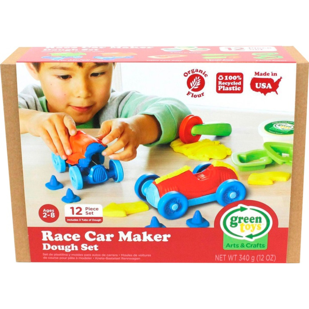 Набір тесту для ліплення гоночних автомобілів Green Toys (DRM1-1246) Набір тесту для ліплення гоночних автомобілів Green Toys (DRM1-1246)