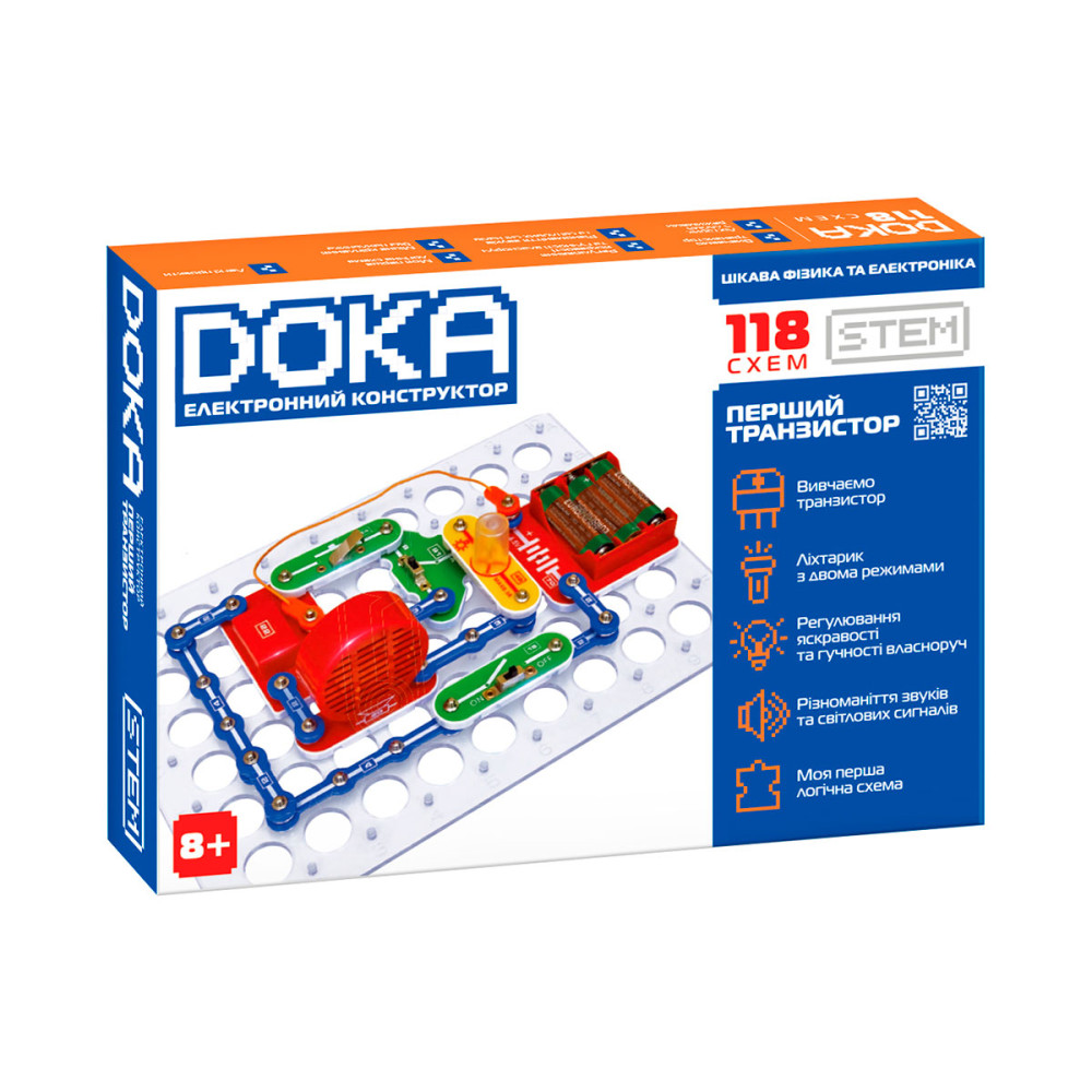 Конструктор электронный DOKA 118 Схем (D70701)