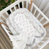 Кокон Маленька Соня Baby Design Гілочки котики, пудра (5019754)