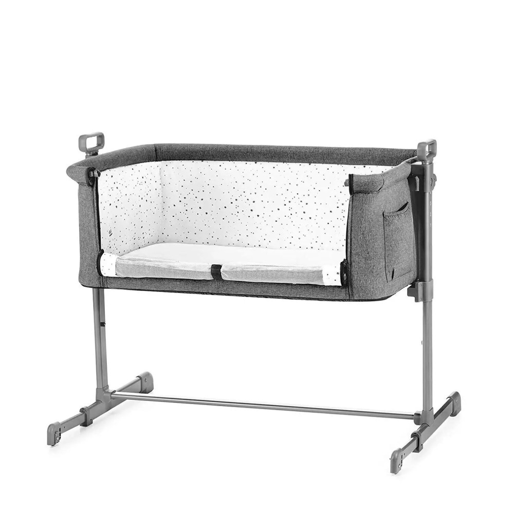 Kinderkraft Neste - багатофункціональне приставне ліжечко-колиска 2 в 1 • Grey Melange (KCNEGR00GRY0000)
