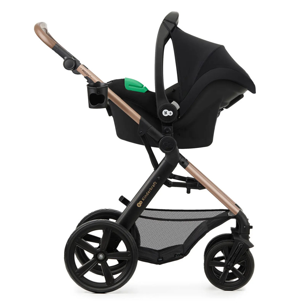 Універсальна коляска 3 в 1 Kinderkraft Moov 2, портативна Bluetooth-колонка iDance Cuty Sealion 10W в подарунок Sand Beige (KSMOOV02BEGEV00)