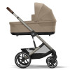 Cybex Cot S Lux - люлька для коляски Cybex Balios S Lux, для Cybex Talos S Lux (0-6 мес, до 9 кг) • Almond Beige