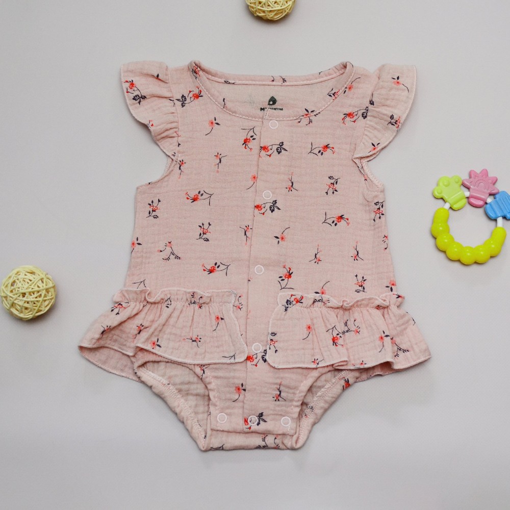 Боди для новорожденных Minikin, розовый с рисунком, р.74 (231191474)