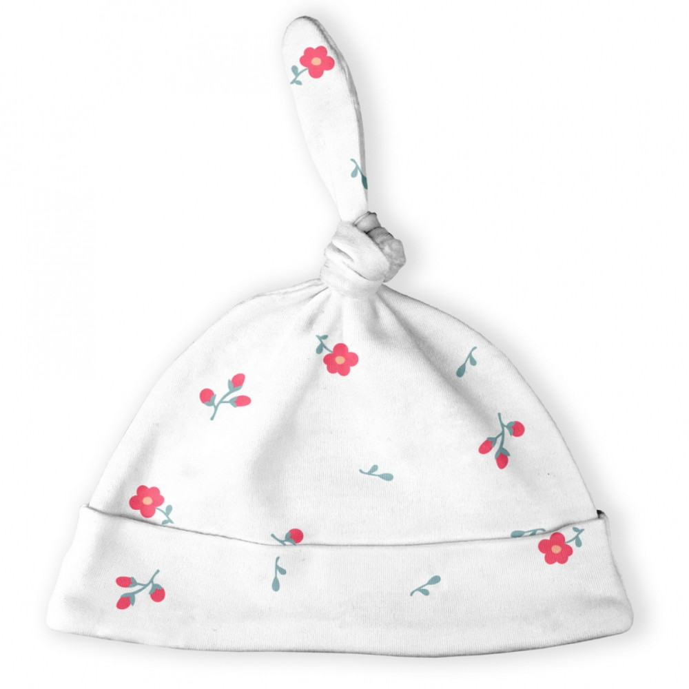 Шапочка-вузол для немовля Софія Flowers Маки р.38 (447238)