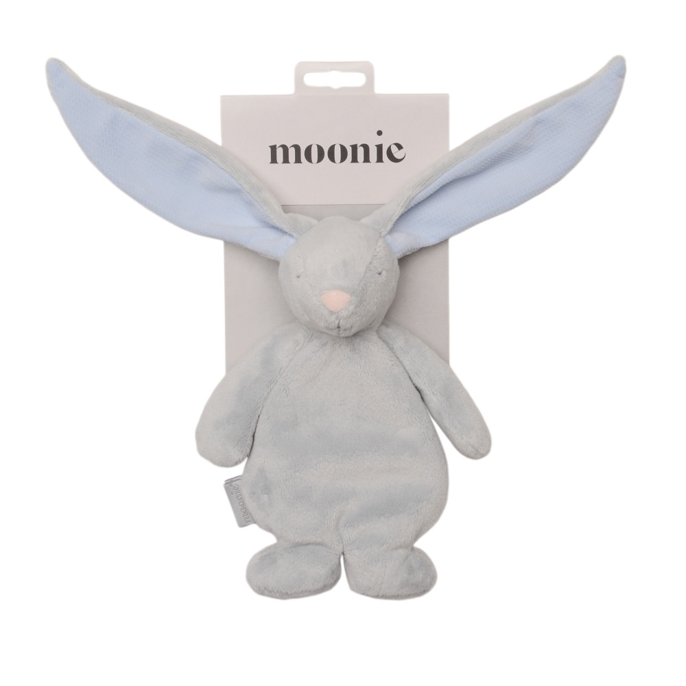 Moonie Зайка - мягкая игрушка, сенсорная игрушка для новорожденного, плюшевый зайчик • Sky (M03-SKY)